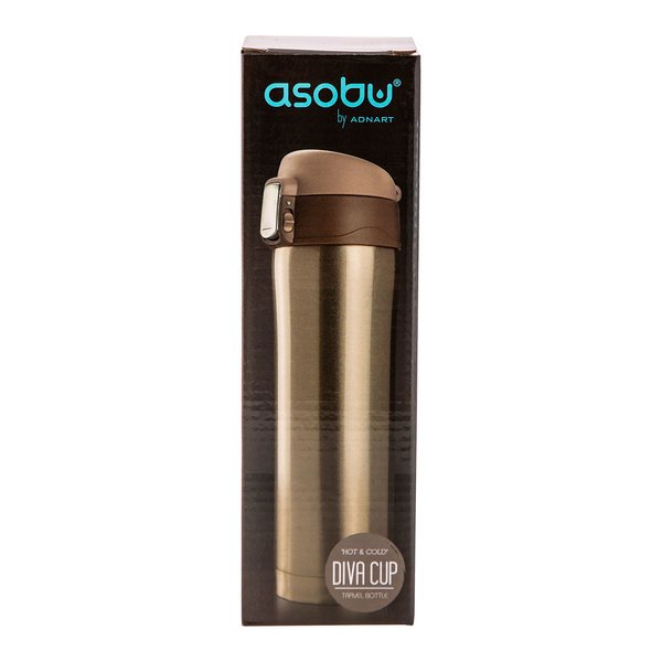 Asobu - Diva Cup Brązowy - Kubek termiczny 450 ml - obrazek 5