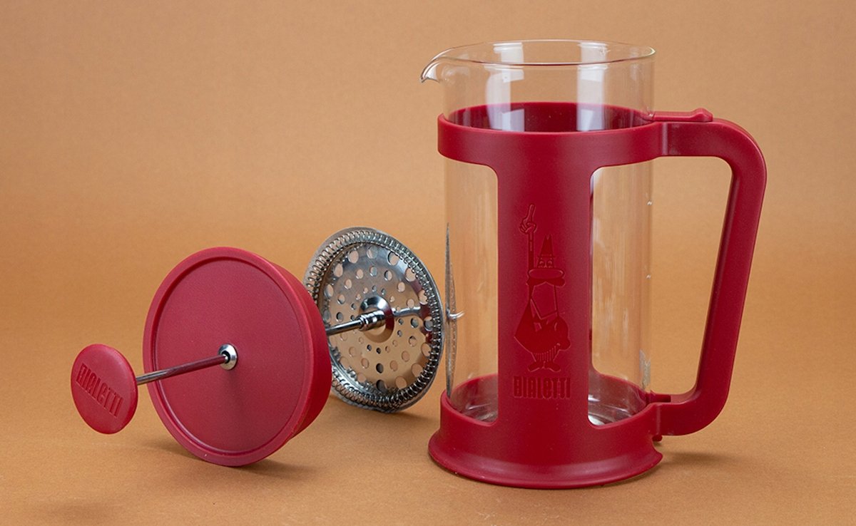 Bialetti French Press Smart 1l Czerwony - obrazek 3