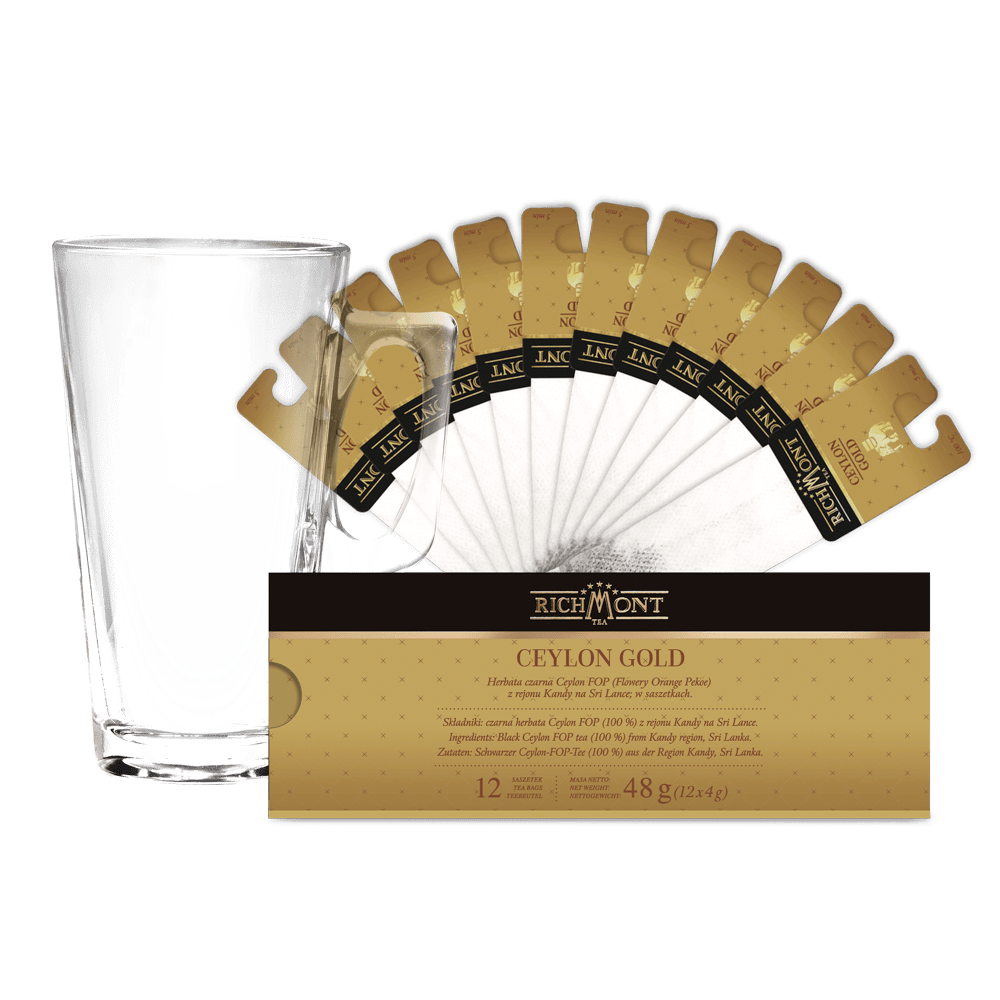 Richmont Ceylon Gold 12 Saszetek + Szklanka Hot Winter - obrazek 3
